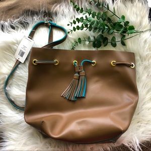 NWT Steve Madden Bucket Tote, Taupe